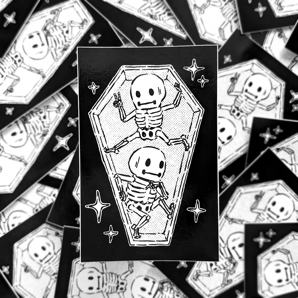 Skelemen Coffin Stickers