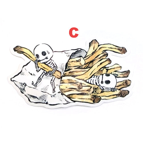 Skelemen Food Stickers