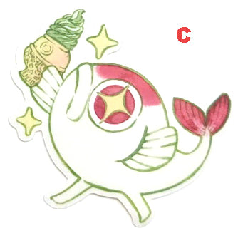 Taiyaki Koi Sticker