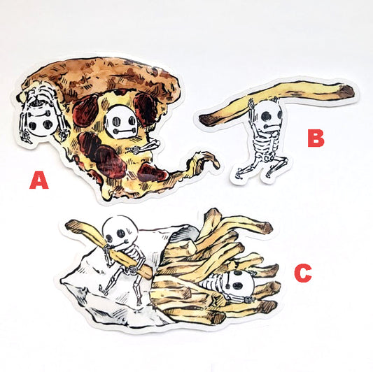 Skelemen Food Stickers